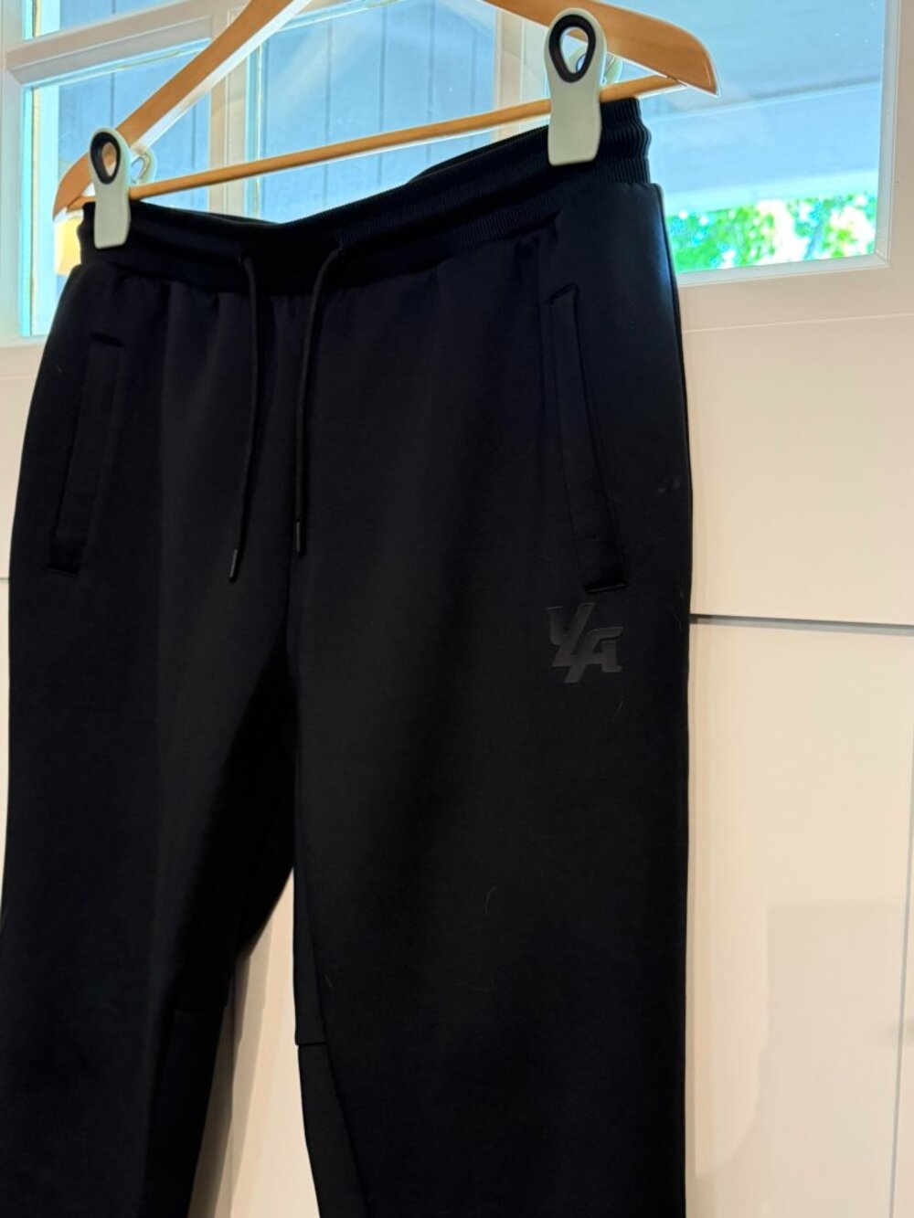 YoungLA Men's Black Performance Joggers Large